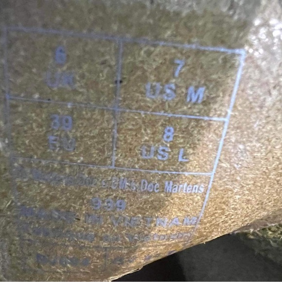 Dr.Martens Women’s 939 Ben Suede In Moss Green Padded Collar Lace Up Boots New - Picture 11 of 15